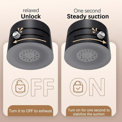 Vacuum Magnetic Suction Phone Holder, 2025 New Magnetic Suction Phone Mount, Foldable Portable Double-Sided Vacuum Magnetic Adsorption Adjustable Mobile Phone Holder for All Phones